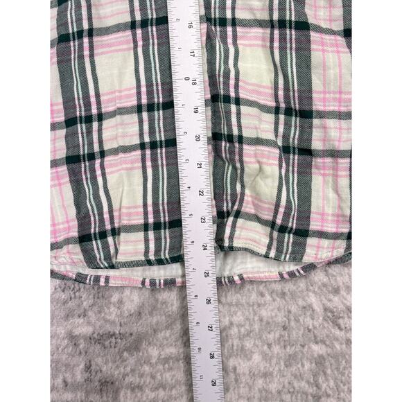 J Crew Classic Fit Plaid Flannel Twill Long Sleeve Button Shirt 2 Womens - Picture 6 of 7